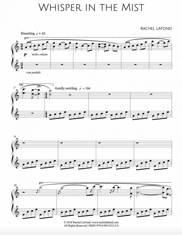 Whisper in the Mist Sheet Music