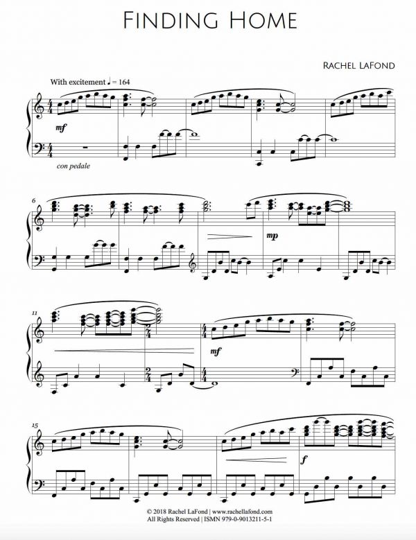 Finding Home - Sheet Music