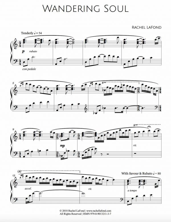 Wandering Soul - Sheet Music