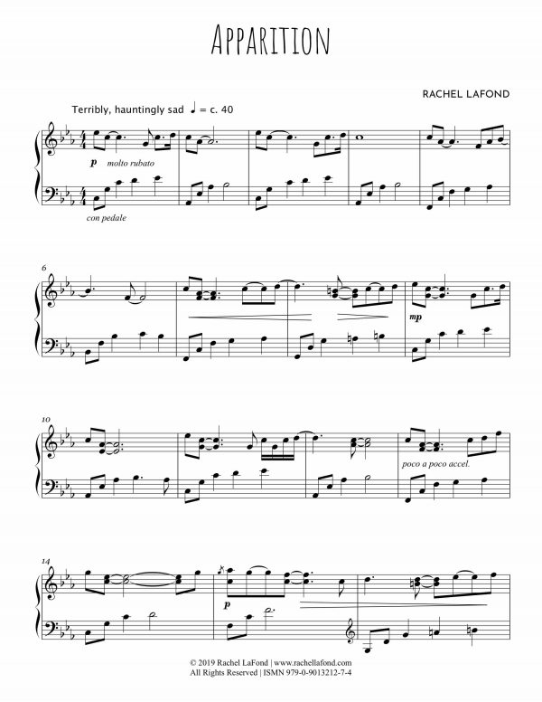 Apparition - Sheet Music