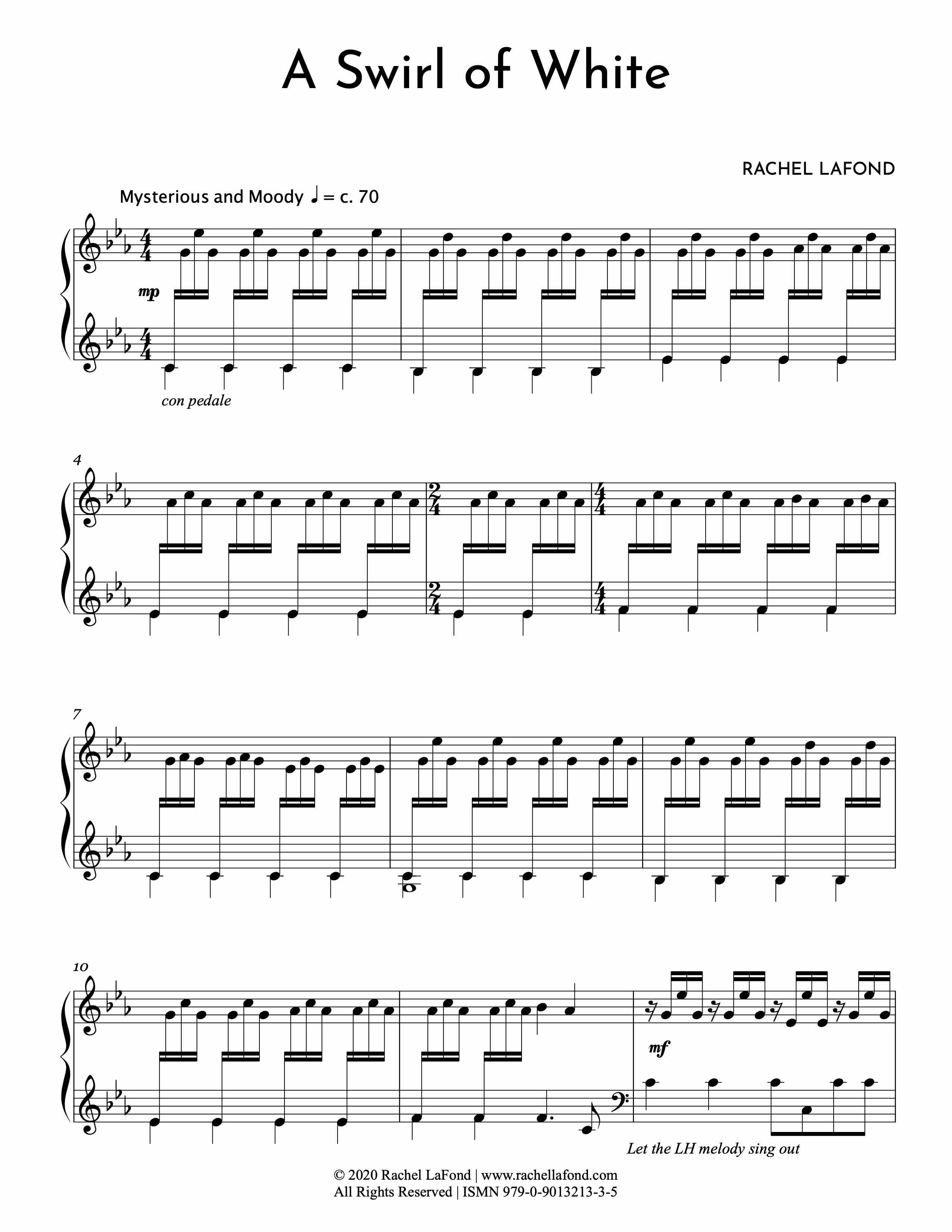 Shout to the Sun - Sheet Music - Rachel LaFond