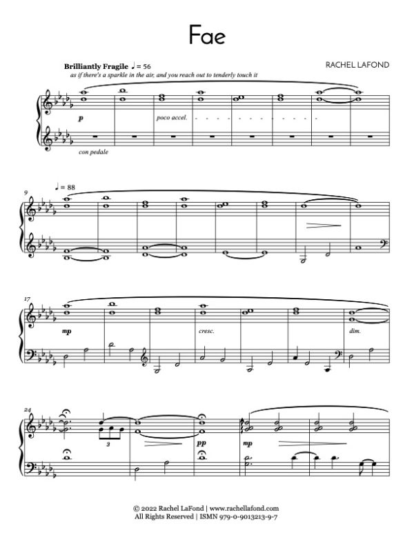Fae Sheet Music